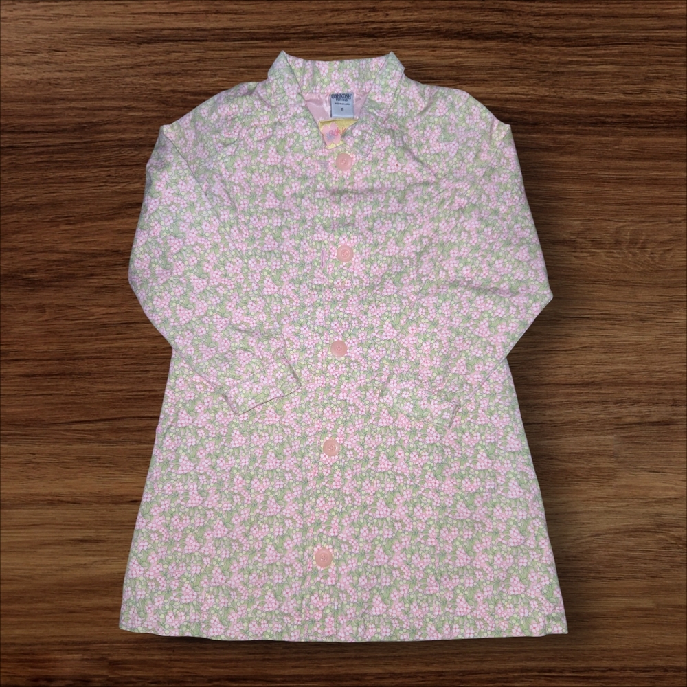 LittlE Girls Oshkosh Floral Button-Up Coat